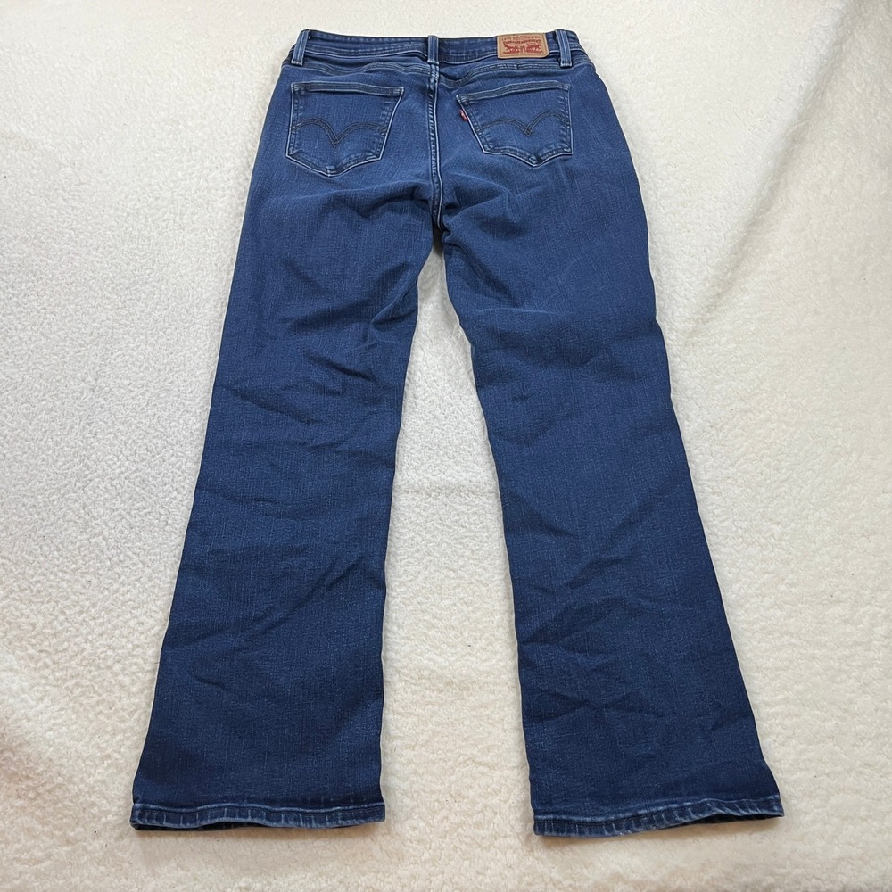 Levi's Jeans Womens 10 Blue 529 Curvy Bootcut Dark Wash Stretch Denim 51951-0008 - Picture 9 of 10